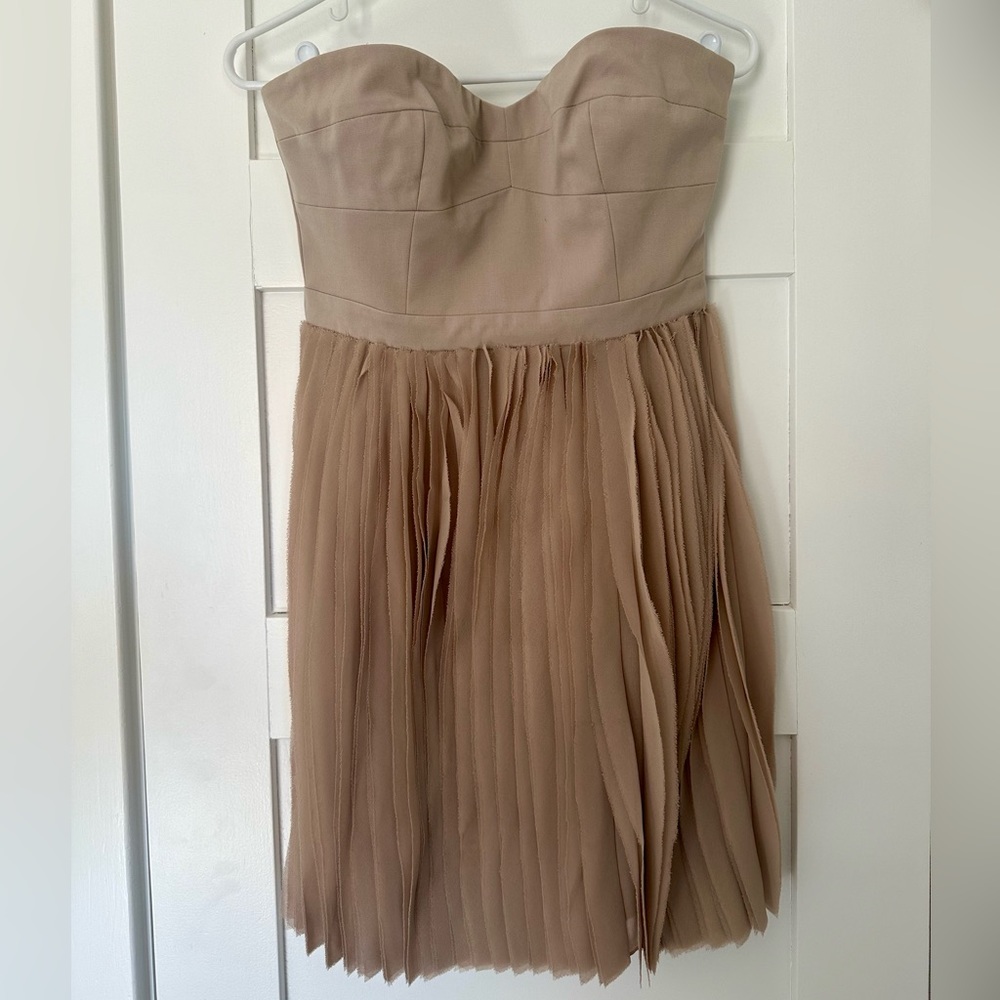 BCBG Maxazria Strapless “Angel” Mini Dress (Pumice / Size 6)